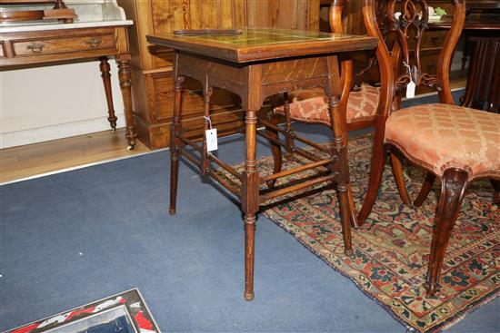 An Arts & Crafts oak rectangular centre table, probably Liberty & Co. 65 x 44cm